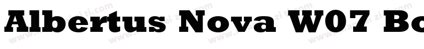 Albertus Nova W07 Bold字体转换